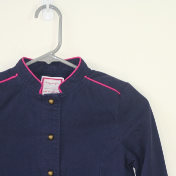 Gymboree Cotton Jacket with Pink Piping - Picture 2 of 7